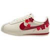 Sneakers Donna Cortez Pelle Floreale Vela Rossa Resistente Crema IV5675-100