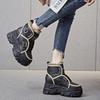 Snow boots increase in height in autumn and winter new platform casual shoes ins trendy small velvet cotton shoes