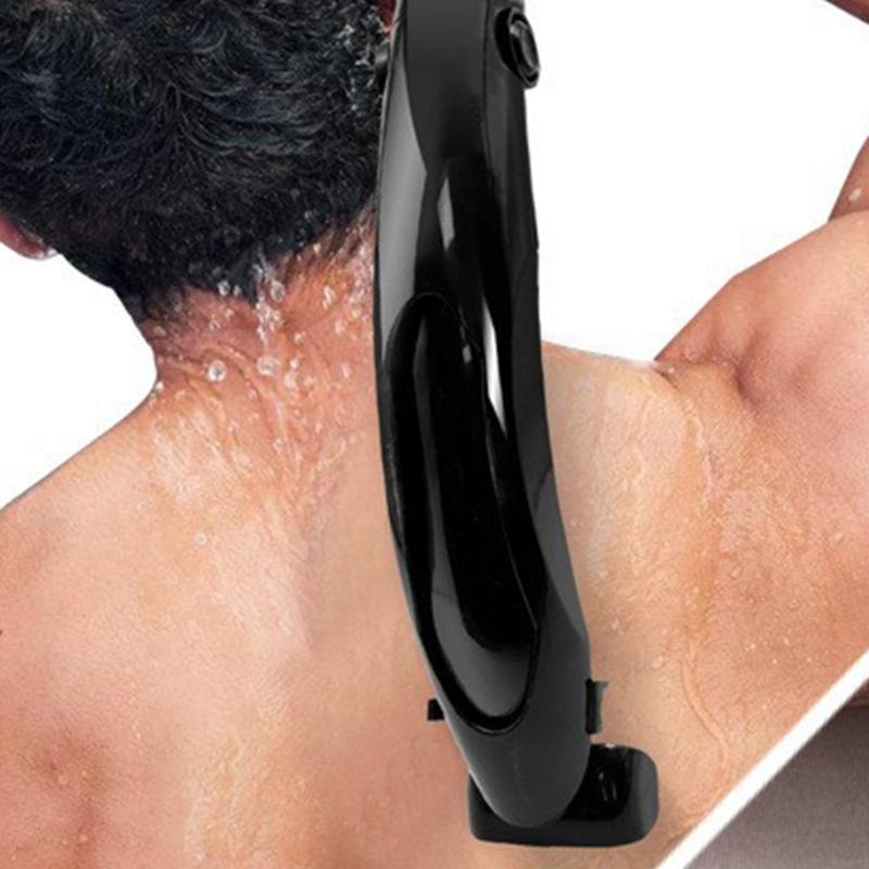 Wasserdichter Nackenhaarschneider für Männer mit verstellbarem langem Griff, USB-betrieben und tragbarem Design
