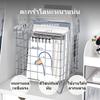 Deli Thickened Metal Wire Storage Basket Desktop Bookshelf Bedroom Rack HighEnd