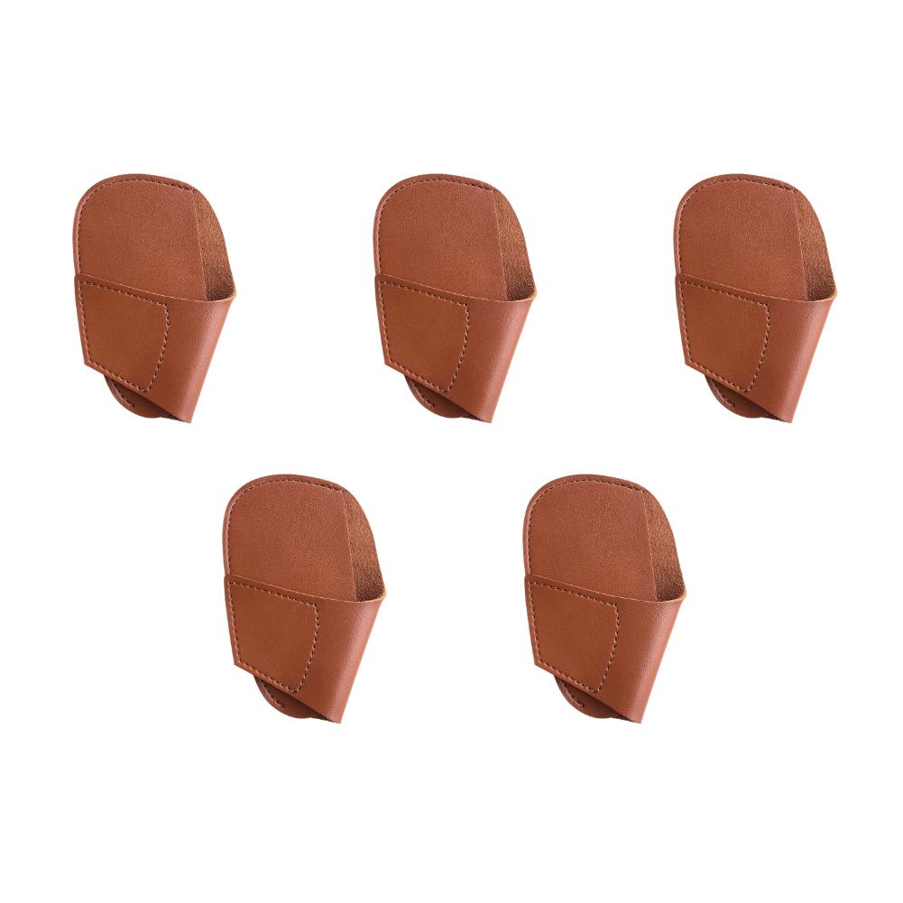 3/5Pcs Universal Portable Golf HeadcoverPU Lightweight Golf Head Leather Cover for Outdoor Sports Golf Equipment Accessories