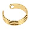 Embossed Gold Color Magnetic Healing Ring Unisex Adjustable Opening Joint Relief Magnetic Ring