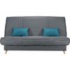 COMFORT BULTEX Clic clac 3 places - Tissu anthracite - Made in France - L 192 x P 95 x H 101 - MONA