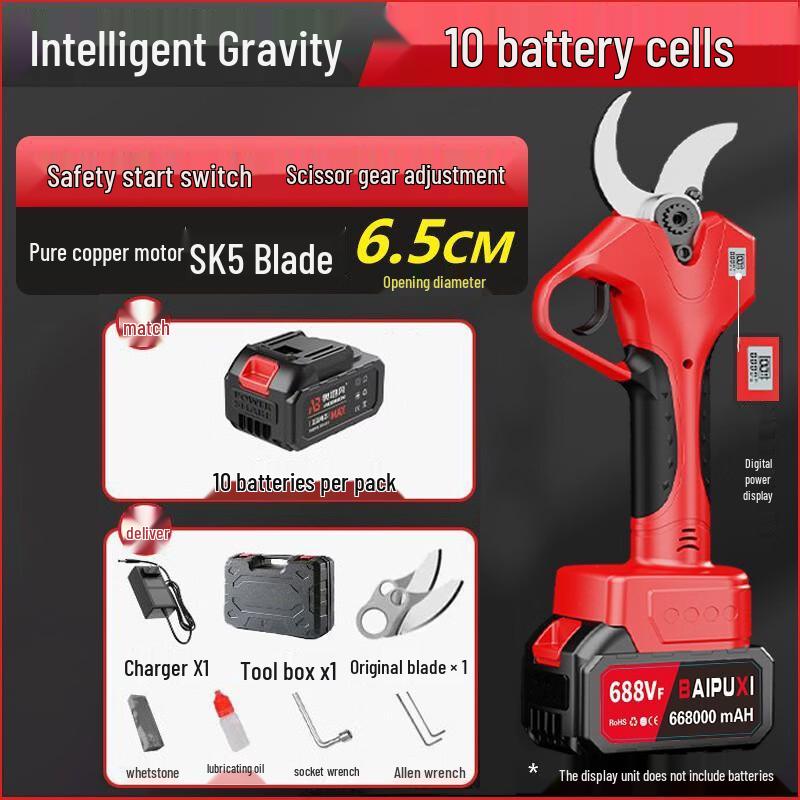 

BAIPUXI Cordless Electric High Branch Pruner CN plug (adapter included)