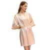 Large size pajamas women's summer cool feeling thin loungewear short women's cardigan nightgown spot