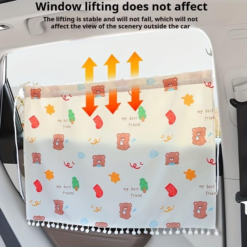 Car Sunshade With Suction Cups, Providing Heat Insulation And Uv Protection, Universal Type, Suitable For Summer Car Decoration.