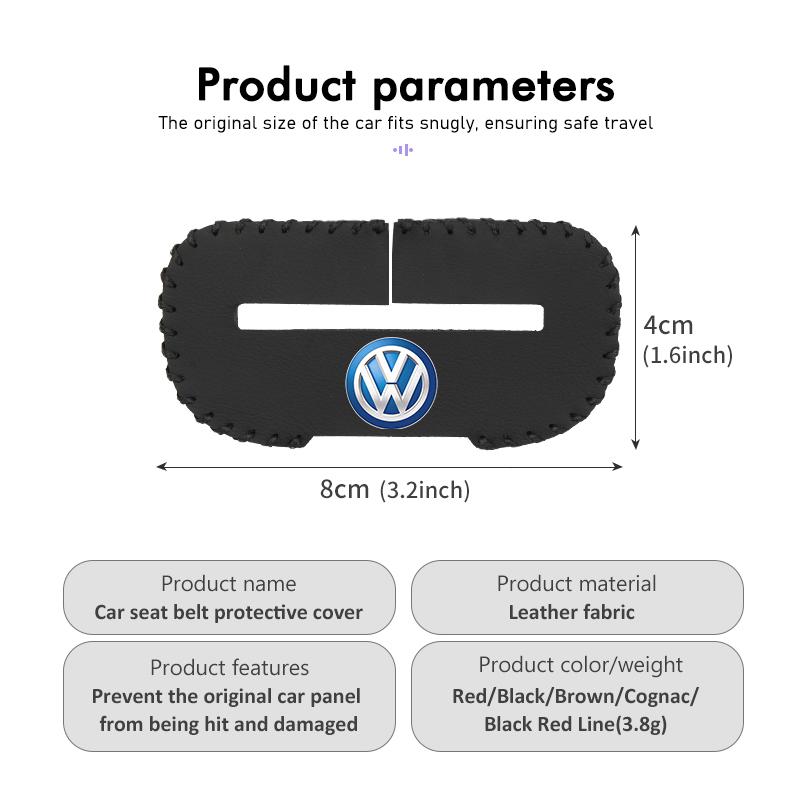 Valve Stems Caps Car Seat Belt Buckle Protector Scratch Resistant Accessories For Volkswagen VW Golf 4 5 6 7 Polo Jetta Sagitar LB0