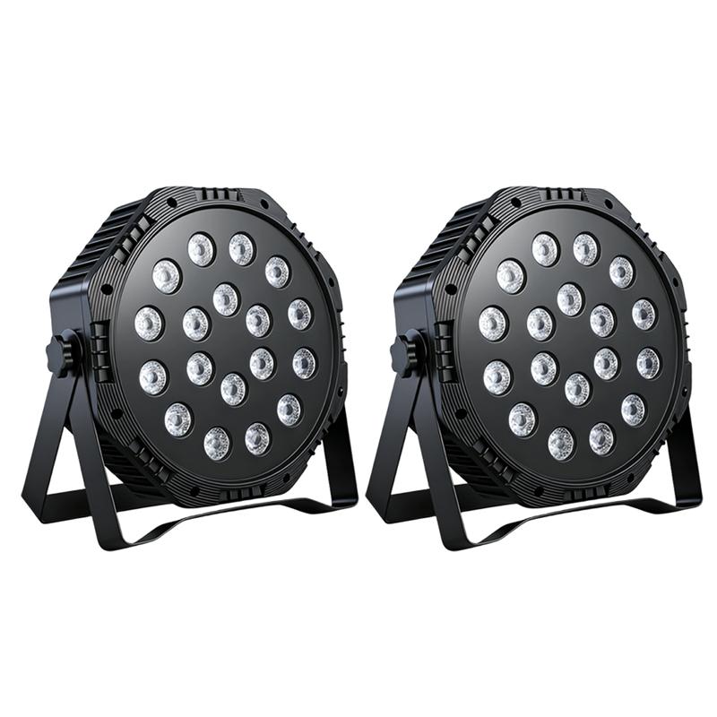 USB 5V 18LED RGB Stage Par Light With Remote Control Sound Activated Multicolor Uplight For Family Party Pub Club Disco Decor