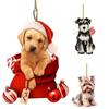 Adorable Dog Acrylic Pendant for Car or Christmas Tree