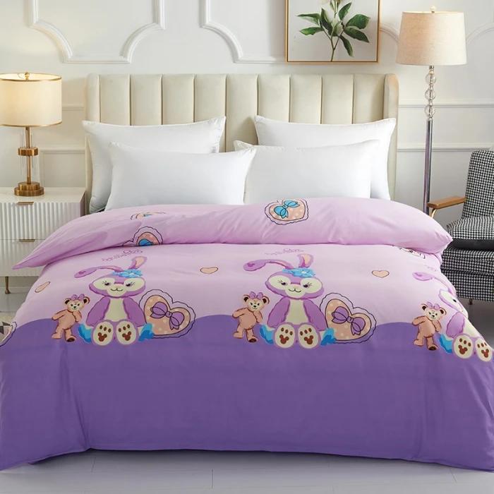Single Duvet Cover Printed Red Quilt Cover Thickened Plant-cashmere Cartoon Multicolored Bed Cover 220x240 Double Bedding