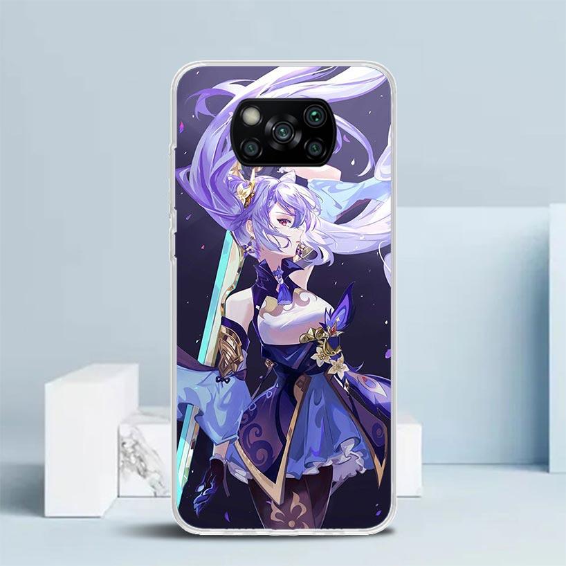 Keqing Genshin Impact Phone Case For Xiaomi Poco F7 Ultra X5 X6 X7 Pro M7 Redmi 15C 15 13C 13 12C 12 10C 10 10A 9 9C 9A 9T Cover