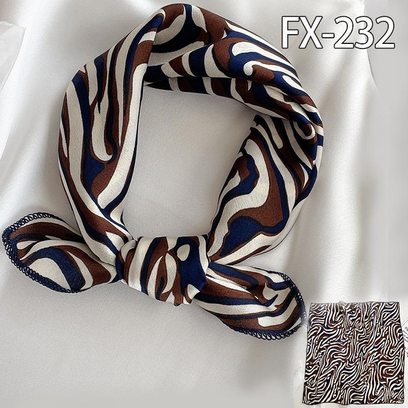50 * 50cm Spring And Autumn Silk Scarves Versatile Decoration Professional Small Square Scarves Neck Protection Binding Bag