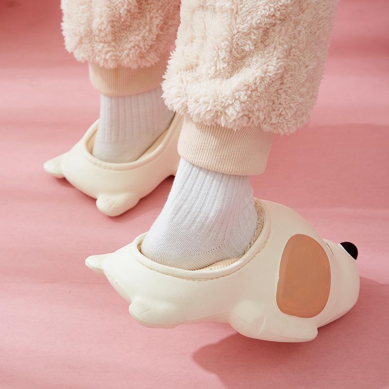 New winter cotton slippers EVA waterproof couple home thickened cotton mop warm non-slip deodorant cotton slippers