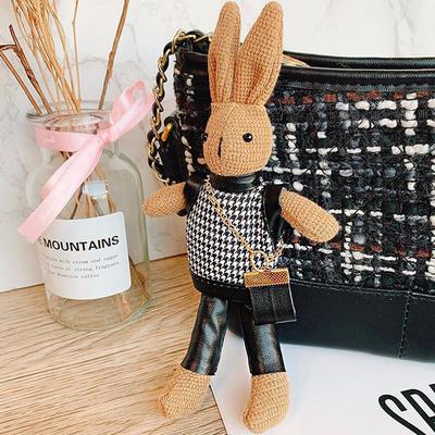 Pendant Lady Rabbit Keychains Korean Style Key Ring Bag Pendant Decoration Girls Car Accessories