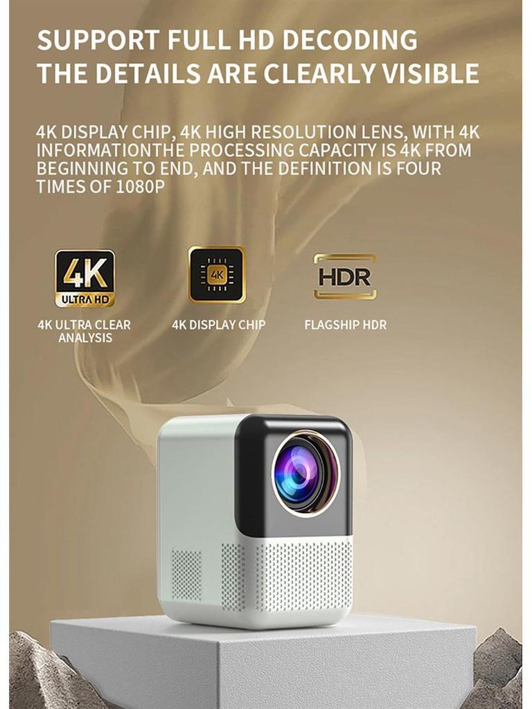 2026 Germany P700 Portable HD 1080 Electric Focus Projector for Home & Office