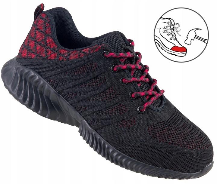 Bardzo Lekkie Buty Robocze Przewiewne Adidasy Sportowe Z Noskiem 246 Sb 37