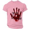 Men's Casual Short Sleeve Halloween Print T-Shirt - Lightweight Breathable Round Neck Top