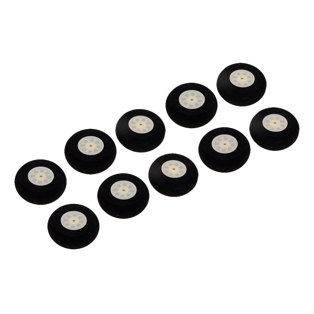 10 Pcs. Black Sponge Wheels Wheel Spare Part For RC ,