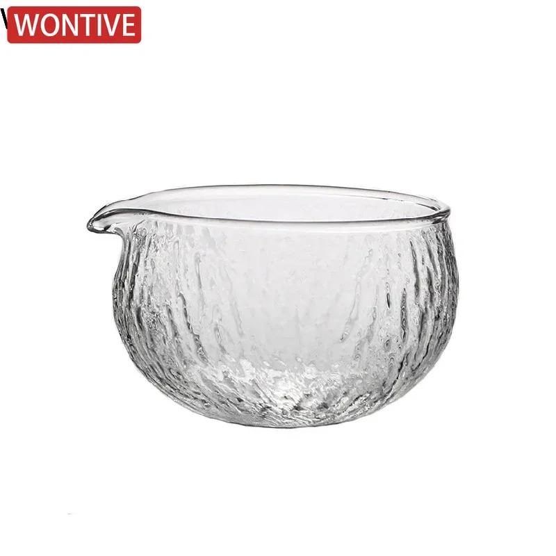 1/2/3pcs Japanese Matcha Bowl Hammer Textured Glass TeaBowl Tea Set Accessories Song Dynasty Tea Tools Vintage Kung Fu Tea Bowls