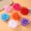 Elástico de Cabelo Cor Vibrante Decoração de Pérolas Artificiais Faixa de Cabelo Infantil Performance de Palco Alto