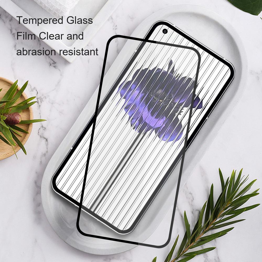 AMORUS For Nothing phone (1) 5G Tempered Glass Anti-wear Anti-stain Full Covering Protector Secondary Hardening HD Clear Silk Printing Full Glue Film