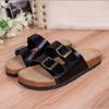 New Thick-soled Belt-buckle One-shoulder Slippers for Women, Large-sized Flat One-shoulder Shoes
