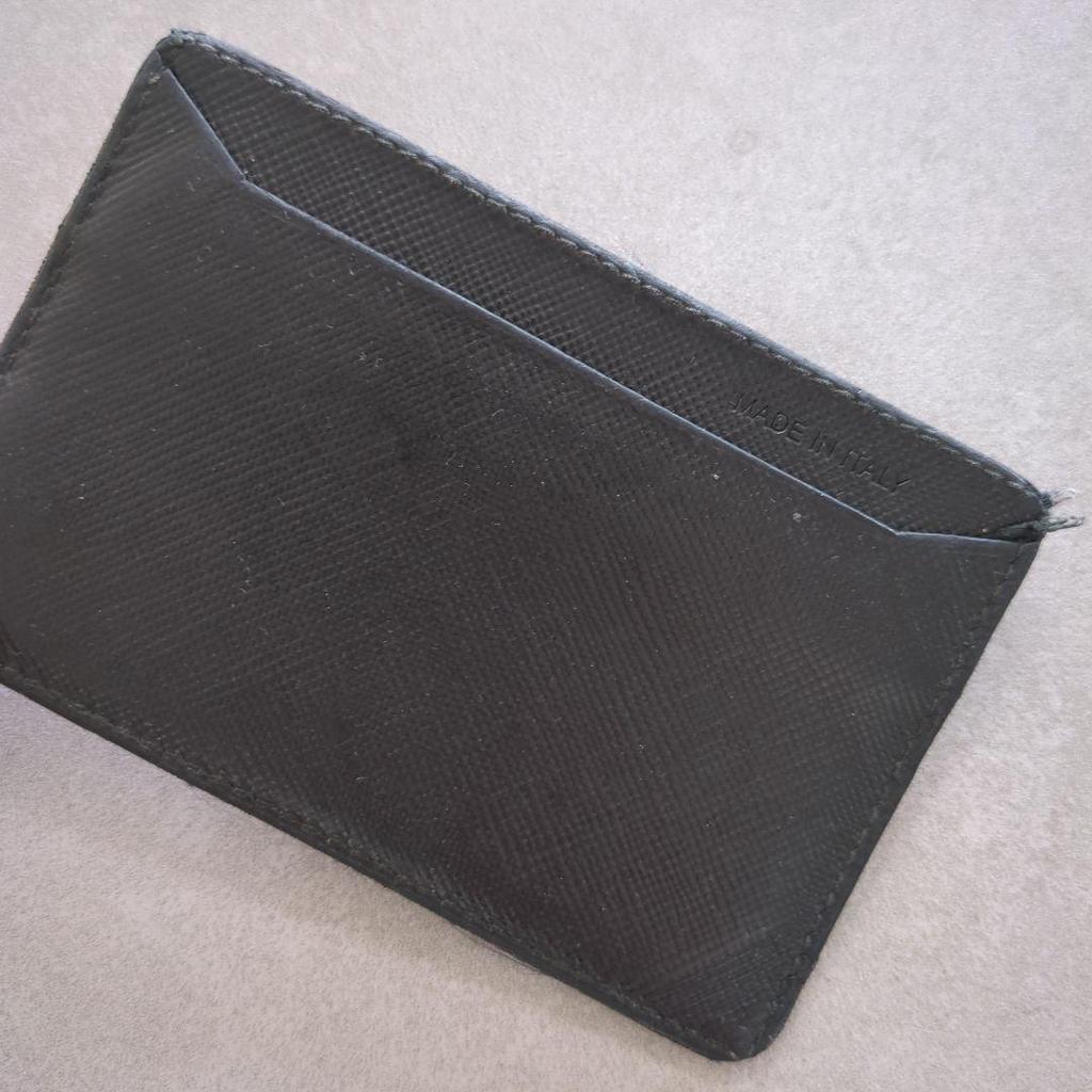 PRADA Prada Pass Case Pass Case Prada Card Case Black Shipping Included