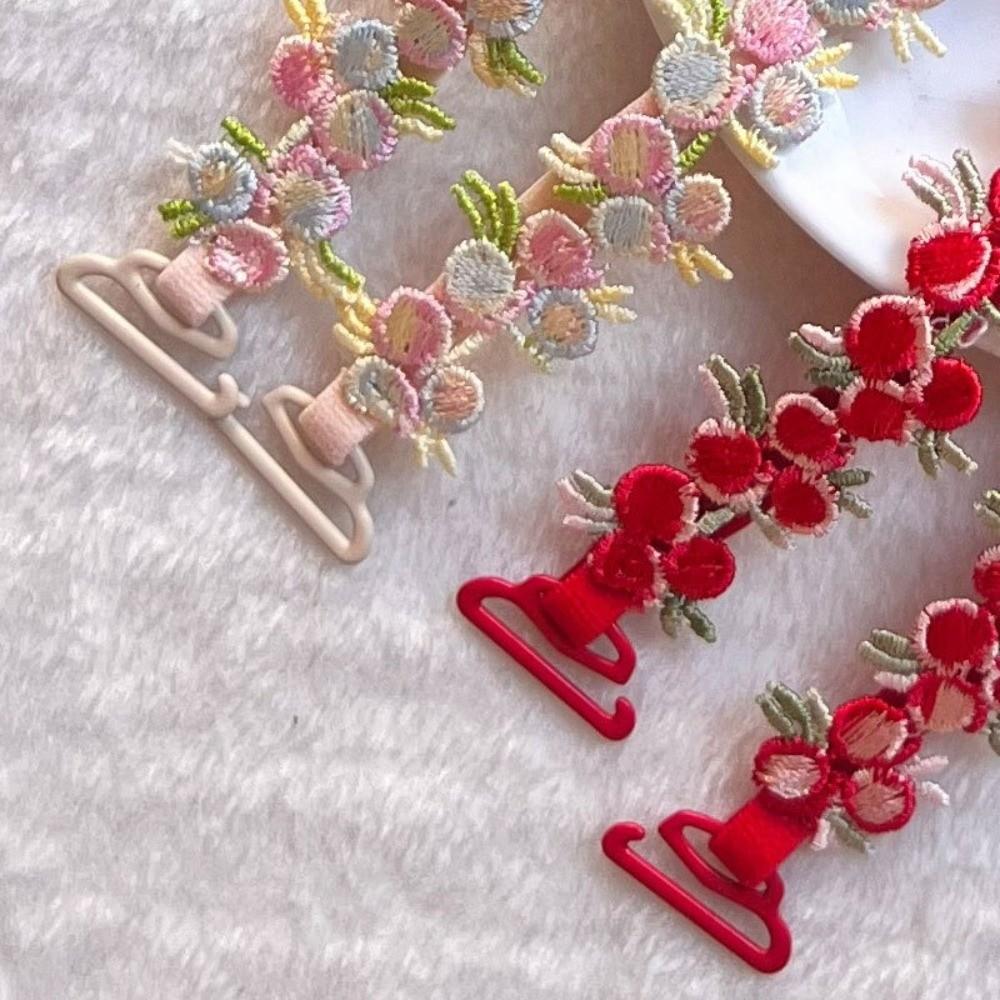 Anti-slip Floral Bra Straps Elastic Lingerie Strap Belt Soft Shoulder Straps  Wedding Party Dress