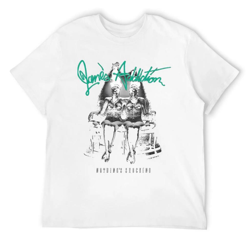 Janes Addiction Band T-Shirt Anime Oversized New Edition Tee Shirts for Men