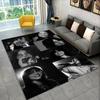 Famosa Cantante Billie Eilish Alfombra de Área Antideslizante para Sala de Estar, Dormitorio, Sala de Juegos, Alfombrilla para Suelo Decoración del Hogar Alfombra Habitación