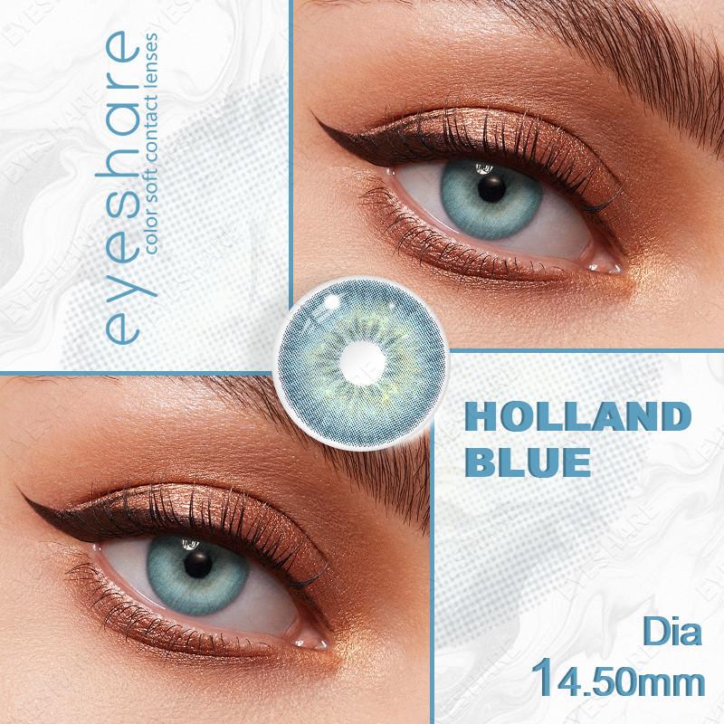 Eyeshare 1 Pair High Quality Natural Color Blue Contact Lenses Eye Cosmetic