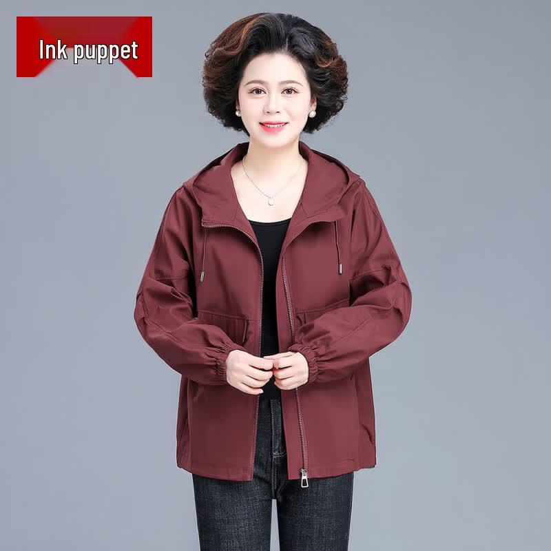 Women s Plus Size Hooded Spring Trench Coat 5XL