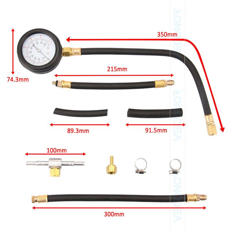 TU-113 Fuel Injection Pump Pressure Tester Kit Cylinder Pressure Gauge