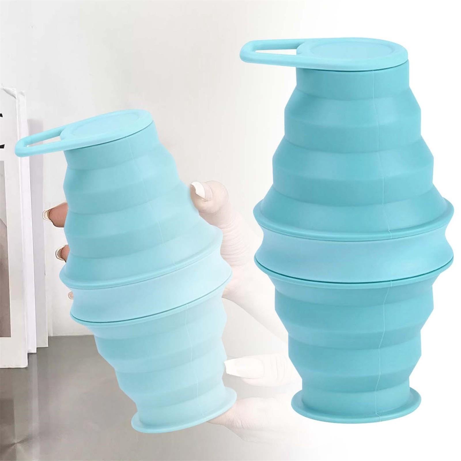 

Бутылка для воды, 20 унций/568 мл, многоразовая, без силикона, складная бутылка для воды для пеших походов, кемпинга, спортзала, путешествий, портативная, герметичная, спортивная и упаковываемая One Size