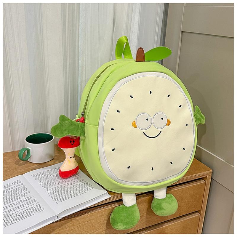 New High-value, Fresh, Sweet and Funny Apple Backpack, Grade 1-3 Large-capacity Backpack for Primary and Secondary School Students