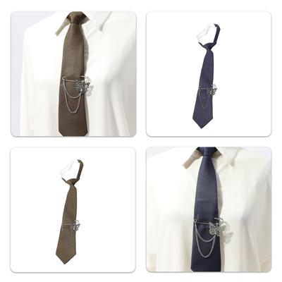 Uniform Ties For Janpanese JK Uniform Cosplay Accessory Neckwear Jk Seifuku Anime Necktie with Butterfly Metal Chain