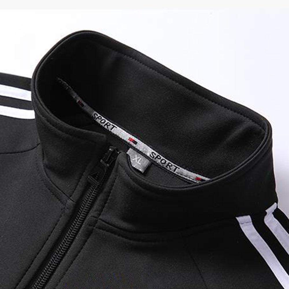 Men's Spring Autumn Casual Sports Striped Jacket Sweatshirts Long Sleeve Pullovers Coat For Men Streetwear Couple Clothes