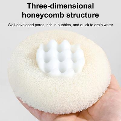 1/2/3/4Pcs Massage Shower Ball Super Soft Sunflower Suction Cup Bath Ball Exfoliating Bath Sponge Cleaning Brush