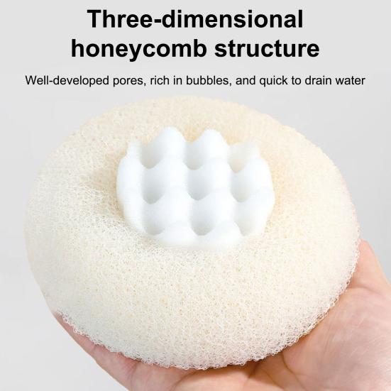 1/2/3/4Pcs Massage Shower Ball Super Soft Sunflower Suction Cup Bath Ball Exfoliating Bath Sponge Cleaning Brush