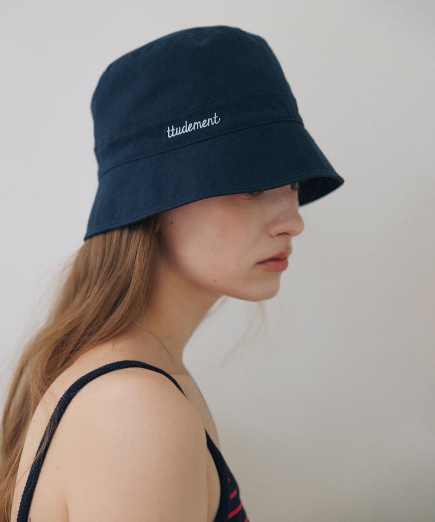Tudument Cotton Bucket Hat Navy