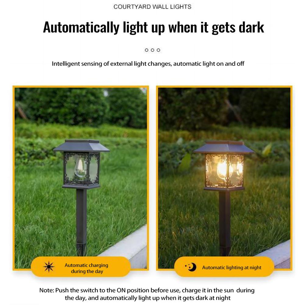 Solar Powered Ground Lights 2 Pack, LED Path Lights, Plug In Landscape Light, Waterproof Pathway Lamp For Walkway, Path, Driveway, Patio, Yard
