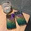 Bunte galvanisierte Glas-Handyhülle für iPhone 17 16 15 14 13 12 11 Pro Max Plus 16E 17Air Abdeckung