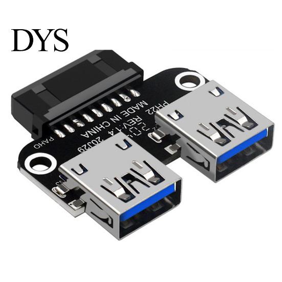 Ultra-thin USB Adapter USB3.0/3.1 IDC19P/20P To A Female Port Slim Design with Inner Connection Dongle Mainboard Computer Accessories Exquisite USB3.0