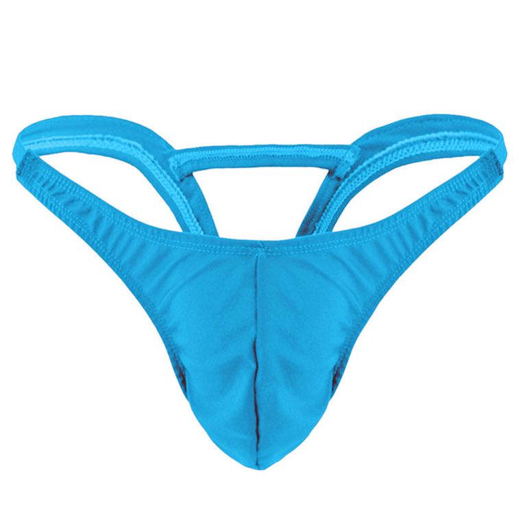 Men's Sexy Low-Rise T-Back Thong with U-Convex Design for Seductive Style