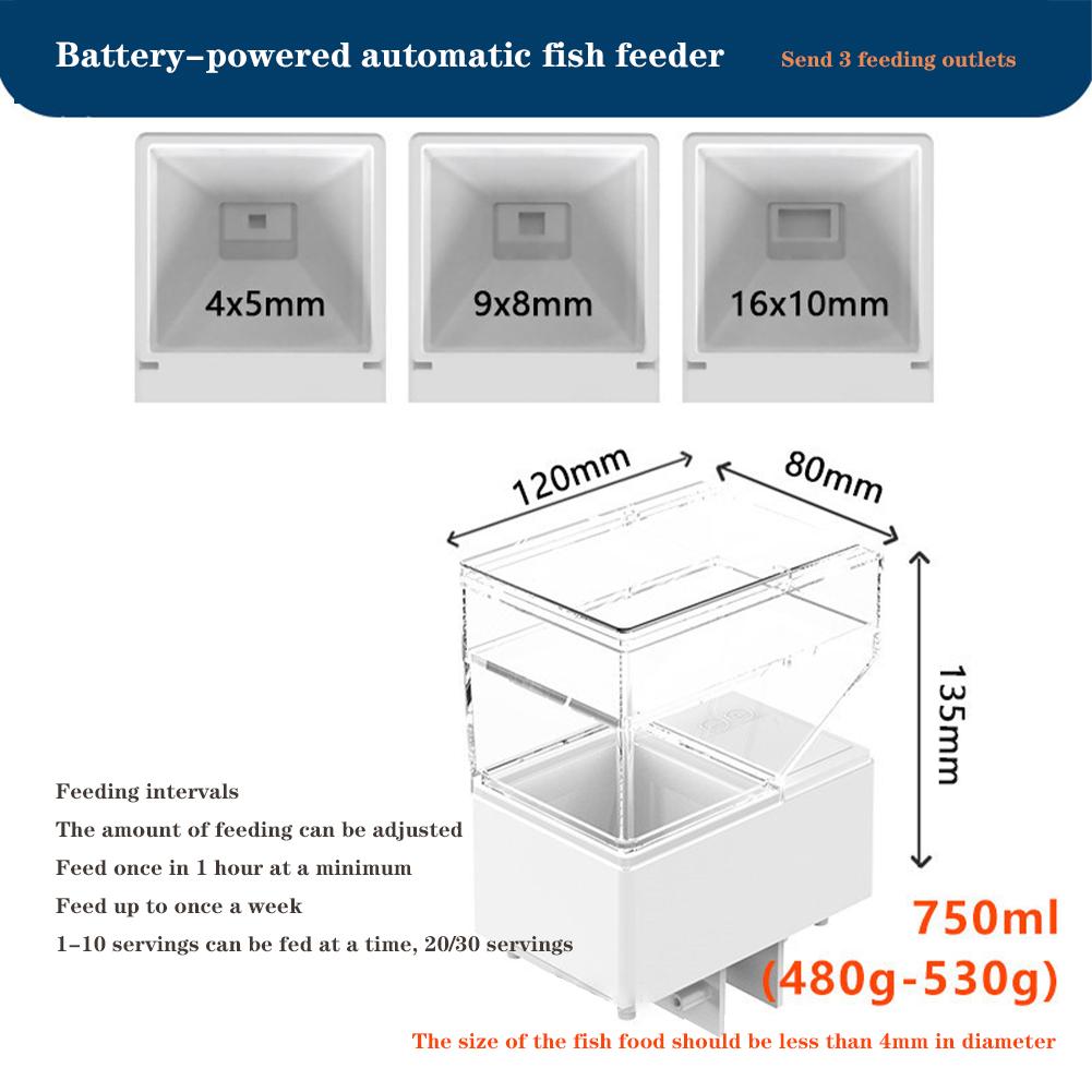 

ABS автоматическая кормушка для рыб для аквариума цифровая точная кормушка для кормления автоматический дозатор еды для аквариума с таймером светодиодный дисплей 150ML белый