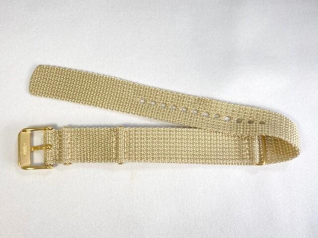 L0K9011K0 SEIKO SUS Design Reissue Model 18mm Nylon Band Beige for Via SCXP158/ 7N01-0KL0 (Ships Nekoposu)