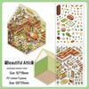 Infeel.Me My Little House 3D Scenery Stickers - Miniature Two-Layer Quiet Book Series