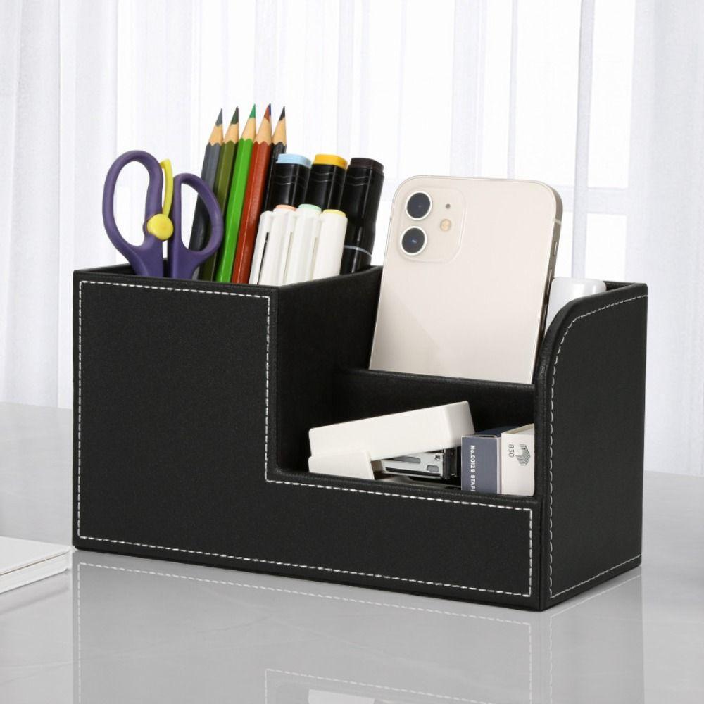 Multi-functional Pencil Pen Holder High-end Desktop Stationery Storage Box  Living Room