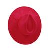 Cappello a Cilindro Piatto Rotondo 9,5 cm in Scamoscio Uomo Donna Cappello da Cowboy Western Cappello Fedora per Feste e Palco Design Autostile Stile Etnico Cappello Superiore