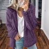 Women S Hooded Wool Blend Coat Autumn Winter Long Sleeve